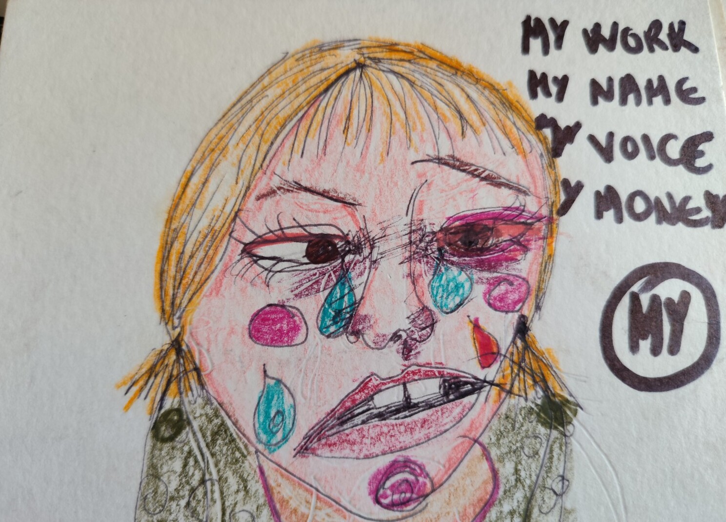 Dibujo: My Work, My Name, My Voice, My Money